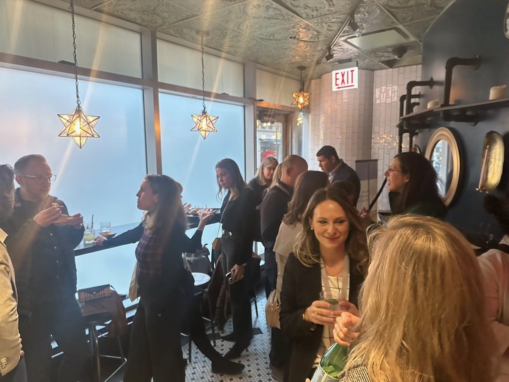 Members at a cocktail hour gathering in Chicago